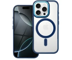OEM dėklas, skirtas „iPhone 16 PRO Color Edge Mag Cover“, suderinamas su „MagSafe“ mėlynas