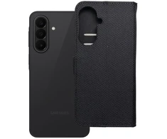Oem Dėklas su klapką na Samsung A27 4Card RFID antykradzieżowe tech fabric juoda