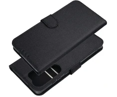 Oem Dėklas su klapką na Samsung A56 4Card RFID antykradzieżowe tech fabric juoda