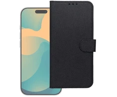 Oem Dėklas su klapką na Xiaomi 17 ULTRA 4Card RFID antykradzieżowe tech fabric juoda