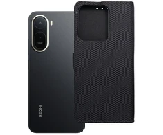 Oem Dėklas su dangteliu Xiaomi Redmi A7 PRO 4Card RFID apsaugantis nuo vagystės tech fabric juodas
