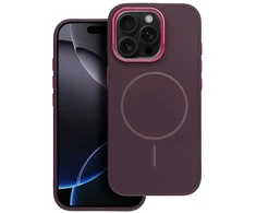 Dėklas Oem Case for iPhone 15 Frame Mag Cover compatible with MagSafe violetinė