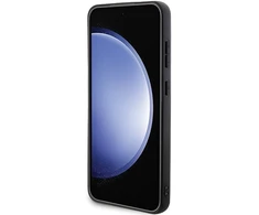 Samsung Galaxy S24 Karl Lagerfeld dėklas Saffiano Karl & Choupette Metal Pin (KLHCS24SPSAKCMPK) juodos spalvos