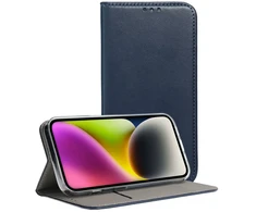 Oem Dėklas su klapką na Samsung A17 Smart Magneto tamsiai mėlyna