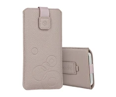 Oem WONDER Deko Pouch dėklas (Size L) skirtas Apple iPhone 13 Mini/12 Mini/SE 2020/2022/7/8 cappuccino
