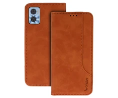 Oem Wonder Prime dėklas skirtas Motorola Moto E22/E22i rudos spalvos