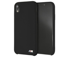 BMW Dėklas BMW BMHCI61MSILBK iPhone Xr juoda/juodas hardcase Silicone M Collection