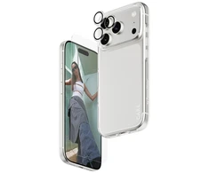 Panzer Glass „CARE by PanzerGlass“ madingas „Combo 3in1“ dėklas + stiklas + objektyvas, skirtas „iPhone 17 Pro“