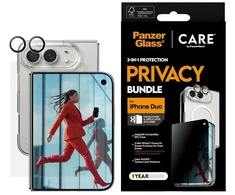 Panzer Glass CARE by PanzerGlass Flagship Explorer 3-in-1 dėklas + privatumo stiklas + objektyvas iPhone Duo
