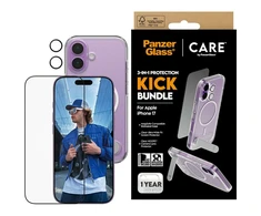 Panzer Glass „CARE by PanzerGlass Feature Kick 3in1“ dėklas + stiklas + objektyvas, skirtas „iPhone 17“