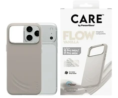 Panzer Glass „CARE by PanzerGlass“ „Feature FLOW“ „MagSafe“ dėklas, skirtas „iPhone 18 Pro Max“ / „17 Pro Max“, vanilės spalvos
