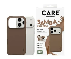 „Panzer Glass CARE by PanzerGlass“ madingas „Samba MagSafe“ dėklas, skirtas „iPhone 17 Pro“ – rudas