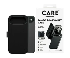 „Panzer Glass CARE by PanzerGlass Feature Tango 2in1“ piniginės dėklas su „MagSafe“ plokšte, skirtas „iPhone Air“ - Juodas