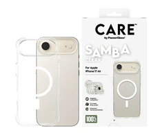 „Panzer Glass CARE by PanzerGlass“ madingas „Samba“ dėklas su „Baltas MagSafe“, skirtas „iPhone Air“ – permatomas