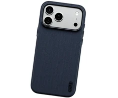 Dėklas Panzer Glass Case CARE by PanzerGlass Fusion Fabric MagSafe for iPhone 18 Pro Max / 17 Pro Max mėlynas