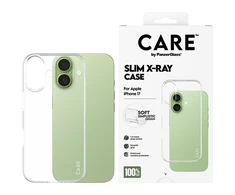 „Panzer Glass CARE by PanzerGlass“ madingas minkštas „X-Ray“ dėklas, skirtas „iPhone 17“ – permatomas