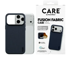 Dėklas Panzer Glass Case CARE by PanzerGlass Fusion Fabric MagSafe for iPhone 18 Pro Max / 17 Pro Max mėlynas