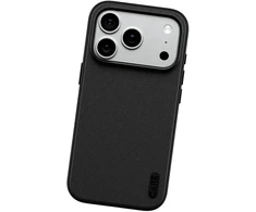 Dėklas Panzer Glass Case CARE by PanzerGlass Fusion Fabric MagSafe for iPhone 18 Pro / 17 Pro juodas