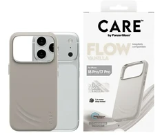 Panzer Glass „Case CARE by PanzerGlass Feature FLOW MagSafe“ dėklas „iPhone 18 Pro“ / „17 Pro“ vanilės spalvos