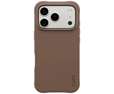 „Panzer Glass CARE by PanzerGlass“ madingas „Samba MagSafe“ dėklas, skirtas „iPhone 17 Pro“ – rudas