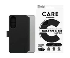 Panzer Glass Dėklas CARE by PanzerGlass Feature Tango 2in1 Wallet Qi skirtas Samsung Galaxy S25 Edge juodos spalvos