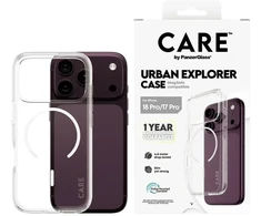 Dėklas Panzer Glass Case CARE by PanzerGlass Urban Explorer Baltas MagSafe for iPhone 18 Pro / iPhone 17 Pro transparent