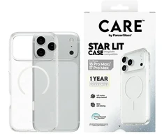 Panzer Glass CARE by PanzerGlass Star Lit telefono dėklas su MagSafe palaikymu iPhone 18 Pro Max | iPhone 17 Pro Max permatomas