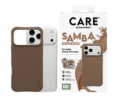 „Panzer Glass CARE by PanzerGlass“ madingas „Samba MagSafe“ dėklas, skirtas „iPhone 17 Pro Max“ – rudas