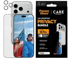Panzer Glass Protective set CARE by PanzerGlass Flagship 3-in-1 Case+PrivacyGlass+Lens for iPhone 18 Pro / 17 Pro