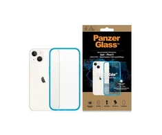 Panzer Glass PanzerGlass Clearantibacterial Military Grade certificate Apple iPhone 13 / 14 / 15 - dėklas telefonui skaidrus ir mėlynos spalvos