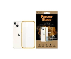 Panzer Glass PanzerGlass Clearantibacterial Military Grade certificate Apple iPhone 13 / 14 / 15 - dėklas telefonui skaidrus ir geltonos spalvos