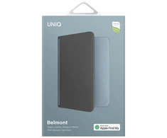 Dėklas pasui UNIQ Belmont su Apple Find My RFID blokavimas pilkai mėlynos spalvos
