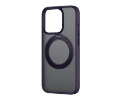 Telefono dėklas Baseus SkyRing Magnetic su stovu iP 14 Pro Max + grūdintas stiklas ir valymo rinkinys (violetinė)