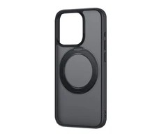 Telefono dėklas su stovu Baseus SkyRing 360°, skirtas iP 15 + grūdintam stiklui ir valymo rinkiniu (juodas)