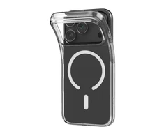 Puro 0.3 MAG Ultra-Slim TPU Dėklas suderinamas su MagSafe skirtas Apple iPhone 17 Pro – skaidrus
