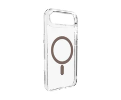Puro Lite Mag TPU+PC dėklas suderinamas su MagSafe skirtas Apple iPhone 17 Air – skaidrus su rudos spalvos žiedu