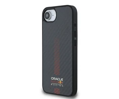 Red Bull Raudona Bull Raudona Bull Carbon Powerbar MagSafe dėklas skirtas Apple iPhone 16e juodos spalvos