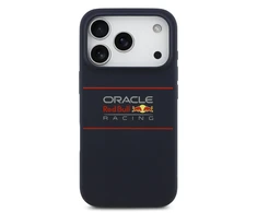 Dėklas Red Bull Raudona Bull Raudona Bull Silicone Horizontal Logo MagSafe for Apple iPhone 17 Pro Max mėlynos spalvos