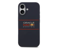 Dėklas Red Bull Raudona Bull Raudona Bull Silicone Horizontal Logo MagSafe for Apple iPhone 17 mėlynos spalvos