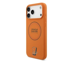 Red Bull Raudona Bull Raudona Bull Silicone Mėlyna Ring MagSafe dėklas skirtas Apple iPhone 17 Pro Max oranžinės spalvos