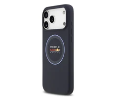 Red Bull Raudona Bull Raudona Bull Silicone Mėlyna Ring MagSafe dėklas skirtas Apple iPhone 17 Pro Max mėlynos spalvos