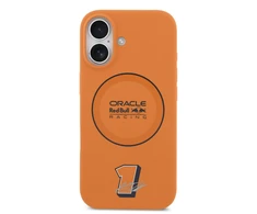 Red Bull Raudona Bull Raudona Bull Silicone Mėlyna Ring MagSafe dėklas skirtas Apple iPhone 17 oranžinės spalvos