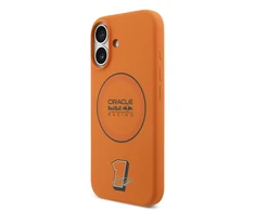 Red Bull Raudona Bull Raudona Bull Silicone Mėlyna Ring MagSafe dėklas skirtas Apple iPhone 17 oranžinės spalvos