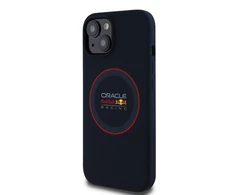 Red Bull Raudona Bull Raudona Bull silikoninis Raudona Ring MagSafe Apple iPhone 14 dėklas telefonui mėlynos spalvos