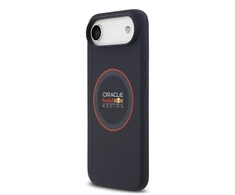 Red Bull Raudona Bull Raudona Bull Silicone Raudona Ring MagSafe dėklas skirtas Apple iPhone Air mėlynos spalvos