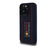 Red Bull Raudona Bull Raudonas BULL dėklas skirtas Apple iPhone 15 Pro compatible with MagSafe RBHMP15L24SIOLRV (Silicone Oversize Vertical Logo) mėlynos spalvos