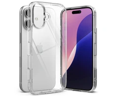 Dėklas Ringke Fusion iPhone 16 Case - skaidrus