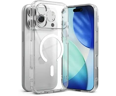 Ringke Fusion Magnetic MagSafe dėklas skirtas Apple iPhone 17 Pro Max – skaidrus