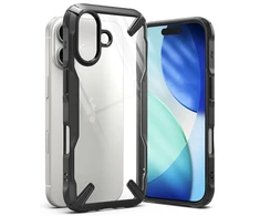 „Ringke Fusion X“ dėklas, skirtas „iPhone 17“ – Juodas