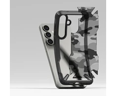 Ringke Fusion X Samsung Galaxy S25 Plus – dėklas telefonui juodos spalvos Camo